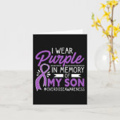 Ich trage Lila im Gedächtnis meines Sohnes Überdos Karte (Gelbe Blume)