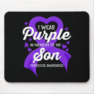 Ich trage Lila im Gedächtnis meines Sohnes Überdos Mousepad