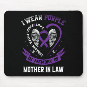 Ich trage Lila im Gedenken an die Mutter im Jura P Mousepad