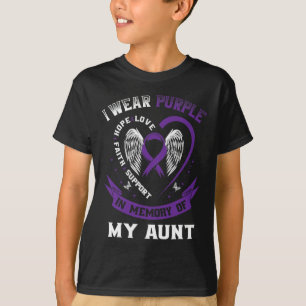 Ich trage Lila im Gedenken an die Tantentepilepsie T-Shirt