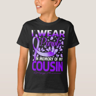 Ich trage Lila im Gedenken an meinen Cousin Epilep T-Shirt