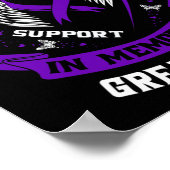 Ich trage Lila in Erinnerung an die große Tante Pa Poster (Ecke)