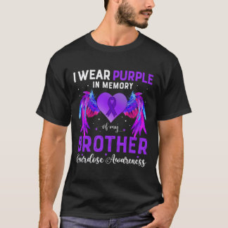 Ich trage Lila in Erinnerung an die Überdosis mein T-Shirt