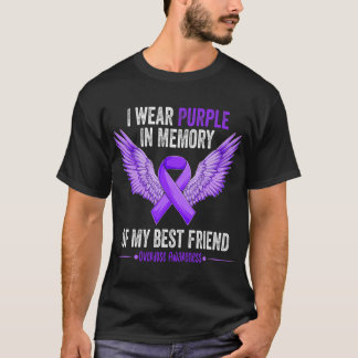 Ich trage Lila in Erinnerung an die Überdosis mein T-Shirt