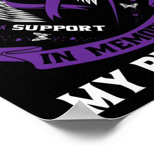 Ich trage Lila in Erinnerung an meine Bruder Epile Poster (Ecke)