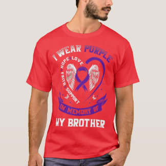 Ich trage Lila in Erinnerung an meine Bruder Epile T-Shirt