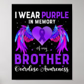 Ich trage Lila in Erinnerung an meine Bruderüberdo Poster (Vorne)