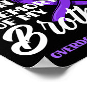 Ich trage Lila in Erinnerung an meine Bruderüberdo Poster (Ecke)