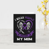 Ich trage Lila in Erinnerung an meine Mama Epileps Karte (Gelbe Blume)