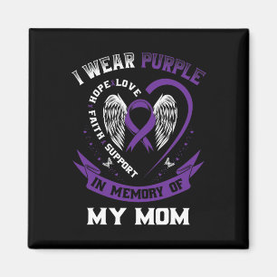 Ich trage Lila in Erinnerung an meine Mama Epileps Magnet