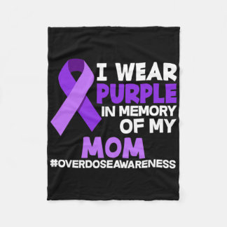 Ich trage Lila in Erinnerung an meine Mama Überdos Fleecedecke