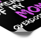 Ich trage Lila in Erinnerung an meine Mama Überdos Poster (Ecke)