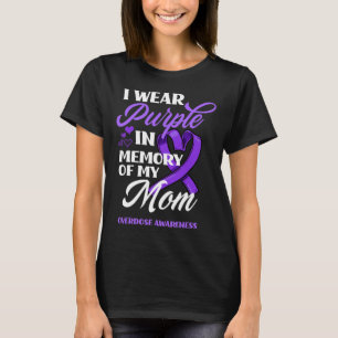 Ich trage Lila in Erinnerung an meine Mama Überdos T-Shirt