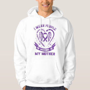 Ich trage Lila in Erinnerung an meine Mutter Mama Hoodie