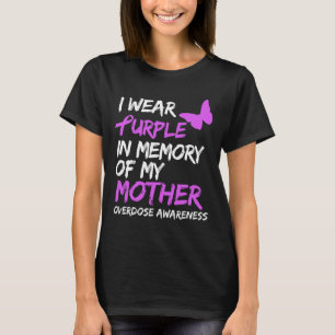 Ich trage Lila in Erinnerung an meine Mutter Überd T-Shirt