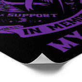 Ich trage Lila in Erinnerung an meine Nichte Epile Poster (Ecke)