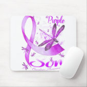 Ich trage Lila in Erinnerung an meine Son-Libelle Mousepad (Mit Mouse)