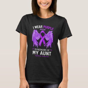 Ich trage Lila in Erinnerung an meine Tante Alzhei T-Shirt