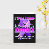 Ich trage Lila in Erinnerung an meinen Bruder Bauc Karte (Gelbe Blume)