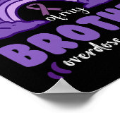 Ich trage lila in Erinnerung an meinen Bruder Über Poster (Ecke)