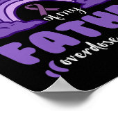 Ich trage lila in Erinnerung an meinen Vater Poster (Ecke)