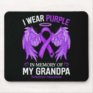 Ich trage lila in Erinnerung an Opa Heimerheimer A Mousepad