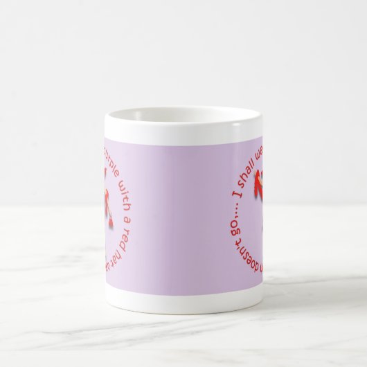 Ich trage Lila… Kaffeetasse (Mittel)