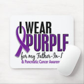 Ich trage lila pankreatischen Krebs des Mousepad (Mit Mouse)