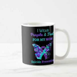 Ich trage Lila und Aquamarin für meine Mama Suizid Kaffeetasse