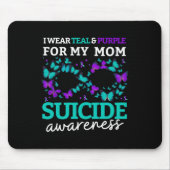 Ich trage Lila und Aquamarin für meine Mamas Suizi Mousepad (Vorne)