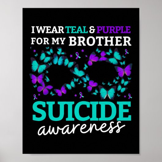 Ich trage Lila und Aquamarin für meinen Bruder Sui Poster (Vorne)