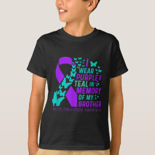 Ich trage Lila und Aquamarin für meinen Bruder Sui T-Shirt