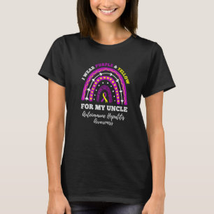 Ich trage Lila und Gelb für meinen Onkel Autoimmun T-Shirt