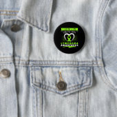 Ich trage Lime für das Lymphom-Bewusstsein meiner Button (Beispiel)