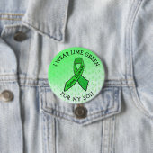 Ich trage Lime Green für meinen Sohn Lyme Button (Beispiel)