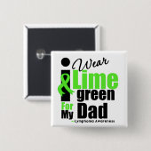 Ich trage Limette grün für meinen Vater Button (Vorne & Hinten)