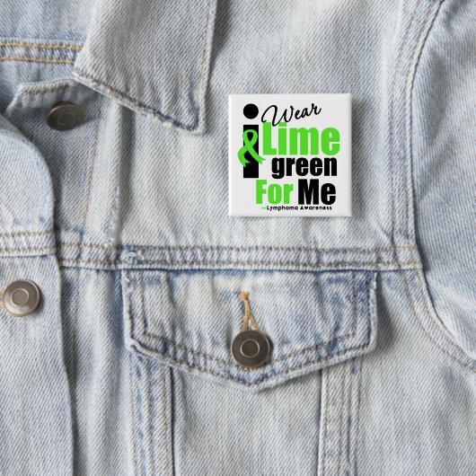 Ich trage Limette grün für mich Button (Beispiel)