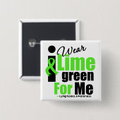 Ich trage Limette grün für mich Button (Vorne & Hinten)