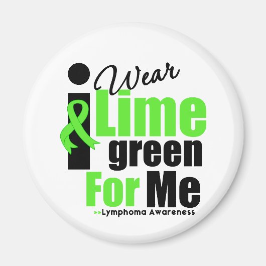 Ich trage Limette grün für mich Magnet (Vorne)