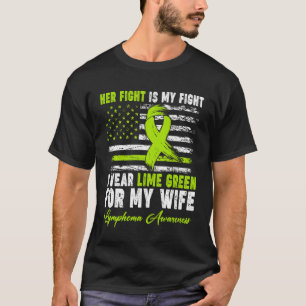 Ich trage Limettengrün für das Lymphom-Bewusstsein T-Shirt