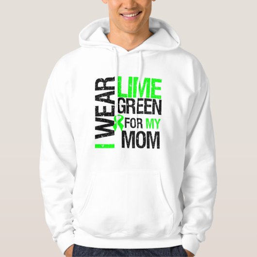 Ich trage Limones Grün für mein Mamma-Lymphom Hoodie (Vorderseite)