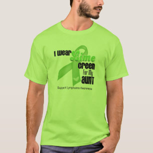 Ich trage Limones Grün für meine Tante - Lymphom T-Shirt