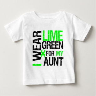 Ich trage Limones Grün für meine Tante Lymphoma Baby T-shirt