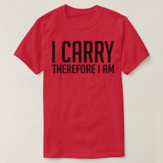 Ich trage mich also T-Shirt (Design vorne)