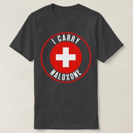 Ich trage Naloxon 18 T-Shirt (Design vorne)