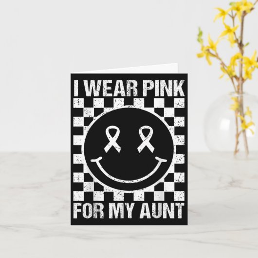 Ich trage Nk für das lächelnde Gesicht meiner Tant Karte (Gelbe Blume)