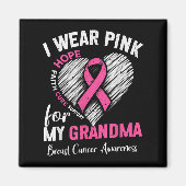 Ich trage NK für mein Oma-Herz-Brustkrebs-Programm Magnet (Vorne)