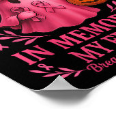 Ich trage NK im Gedächtnis meines Freundes Brustkr Poster (Ecke)