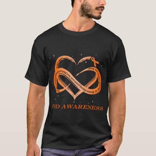 Ich trage Orang für Fnd Awareness Warrior T-Shirt (Vorderseite)