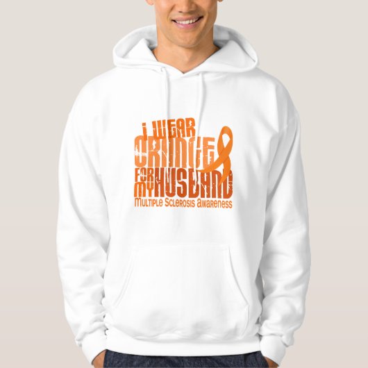 Ich trage orange Ehemann 6,4 Hoodie (Vorderseite)
